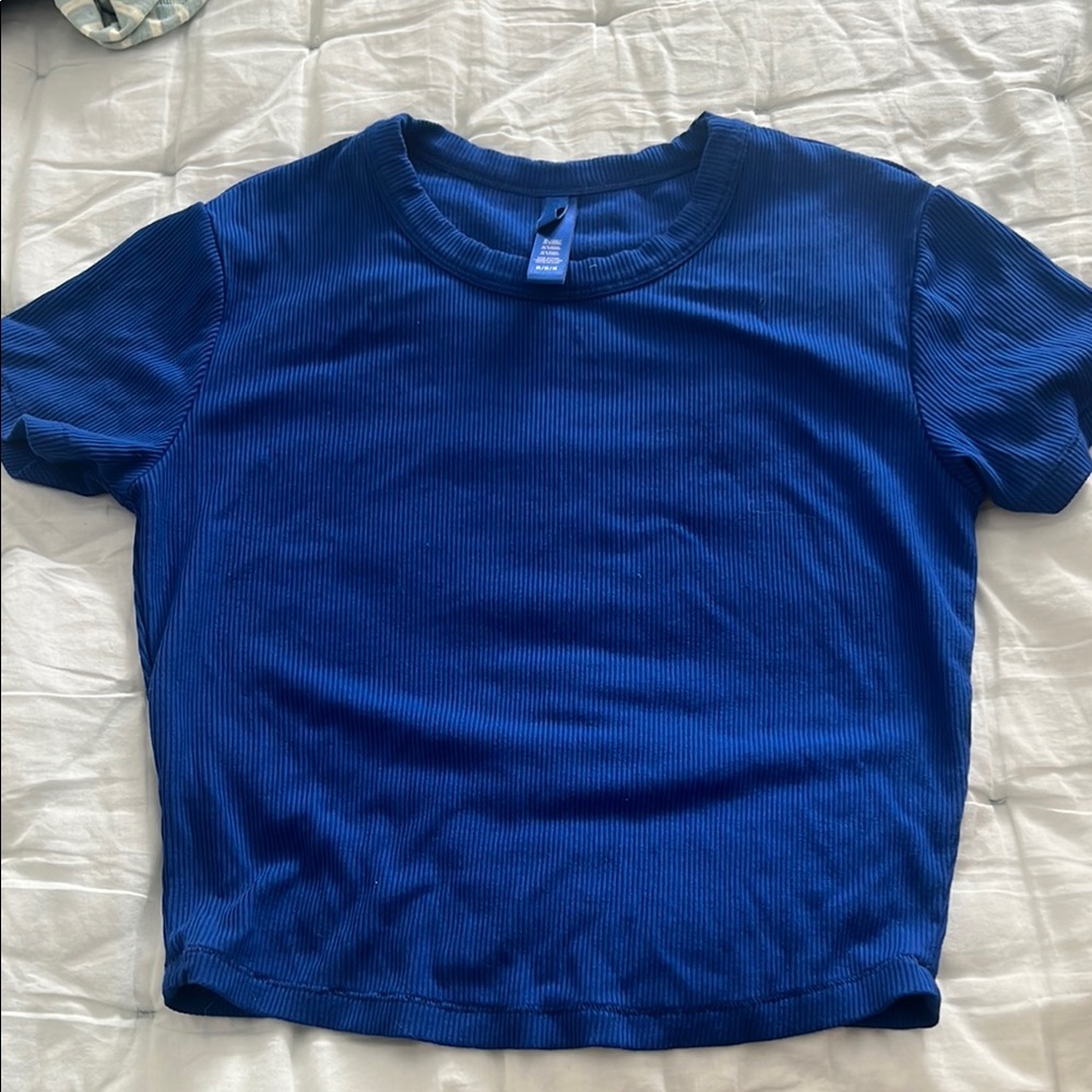 SKIMS Blue Short Sleeve Tee
